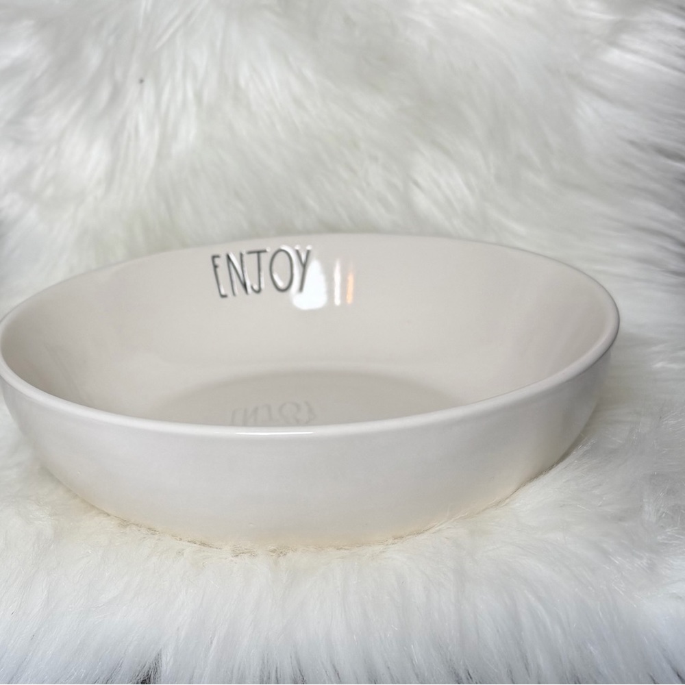 Rae Dunn Cream 'ENJOY' Ceramic Serving Bowl